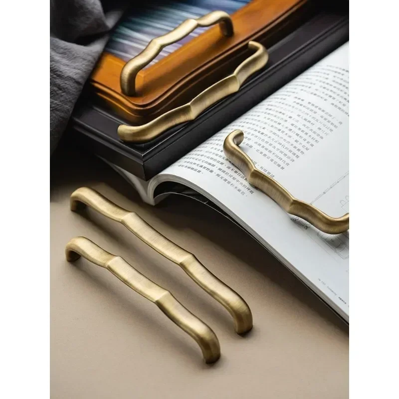 Antikke bronze messing skabsgreb retro garderobe skoskabe til skuffer køkkengreb tilbehør