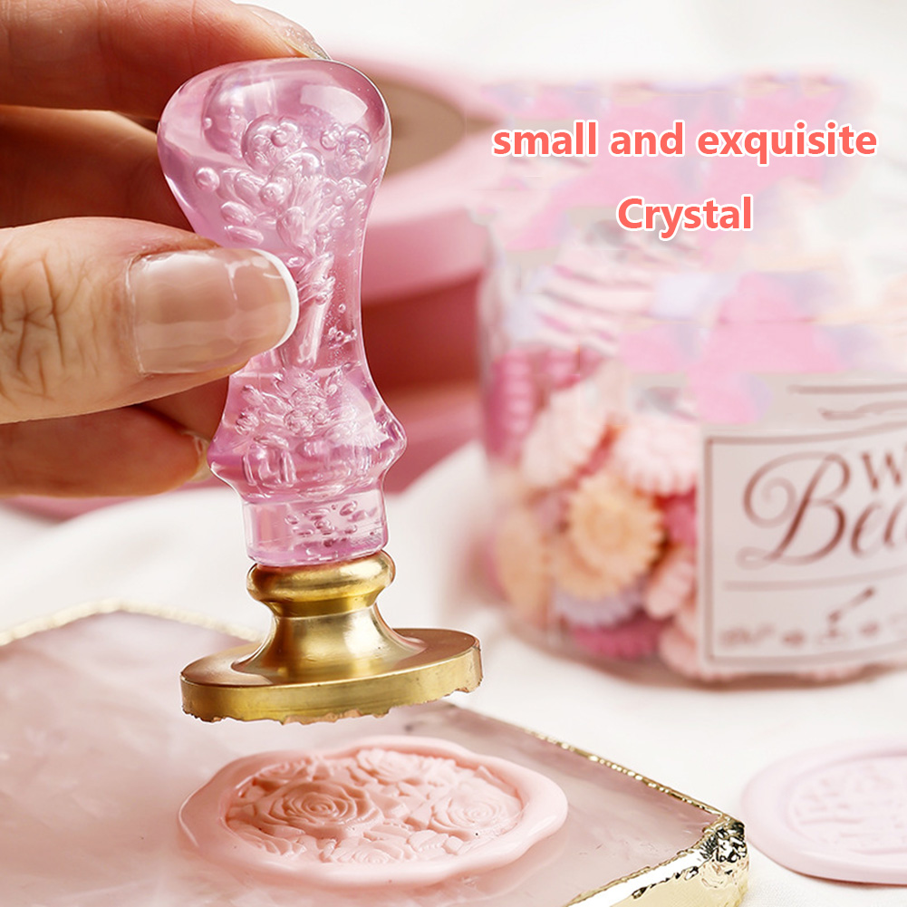 Stjärnklar himmel vaxsigill stämplar vintage kristallhandtag sigill vaxstämplar handtag hantverk bröllopskort scrapbooking kuvertdekor