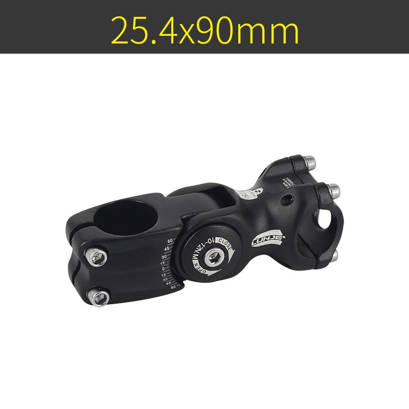LUNJE Adjustable Bicycle Bike Stem Riser XC AM MTB Mountain Road Bike Bicycle Adjustable 60 Riser 90 110 130mm 25.4/31.8mm: 25.4x90mm