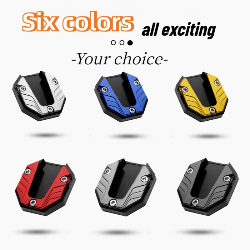 Universele Scooter Motorfiets Kickstand Extender Voet Zijstandaard Verlengstuk Steunplaat Anti-Slip Vergrote Basis