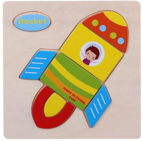 Baby Spielzeug Holz Puzzle Nette Cartoon Tier Intelligenz Kinder Bildungs Gehirn Teaser Kinder Tangram Formen Jigsaw