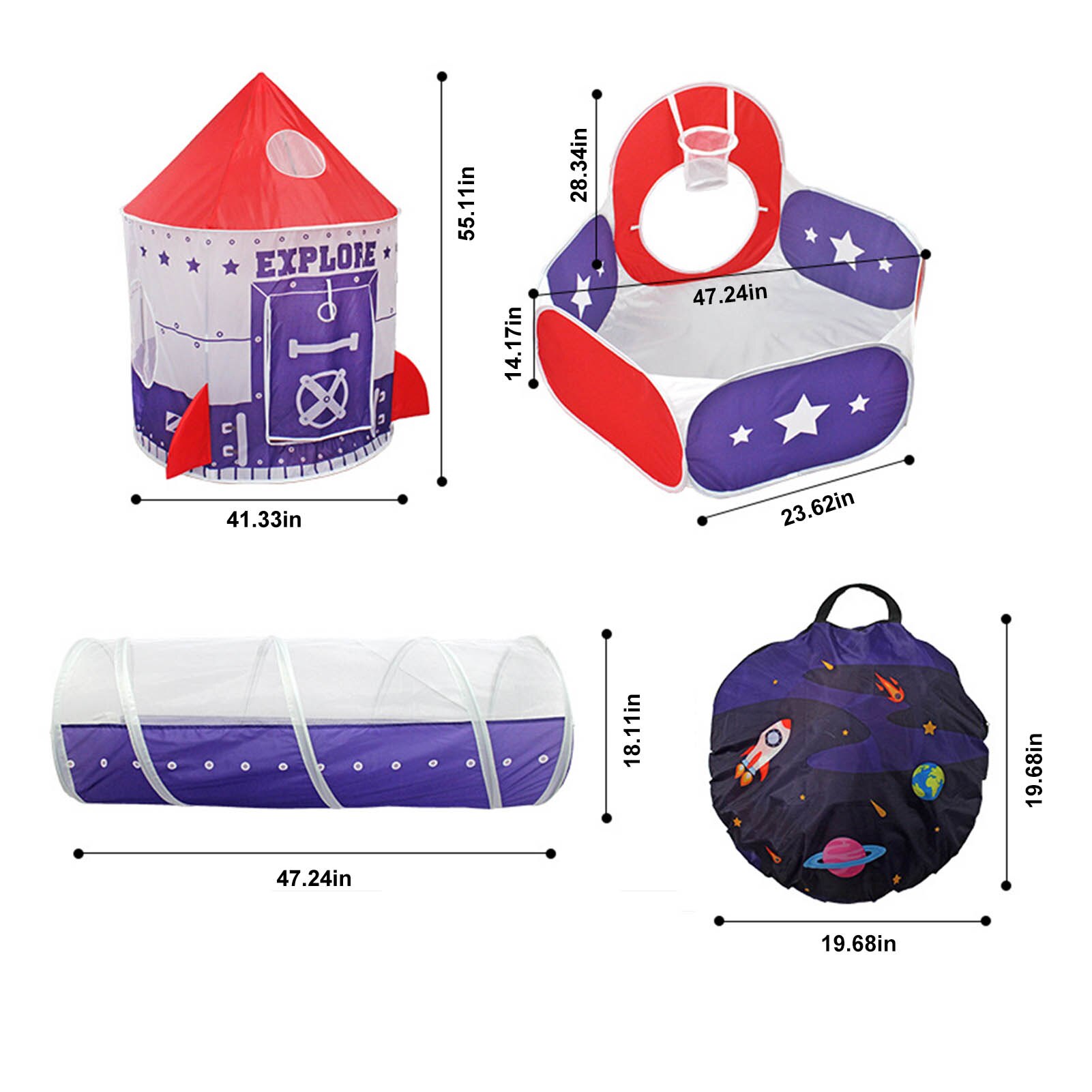 Tragbare 3 in1 Baby Zelt Art Krabbeln Tunnel Spielen Zelt Haus Ball Grube Schwimmbad Zelt für freundlicher Spielzeug Ball Schwimmbad ozean Ball Halfter einstellen