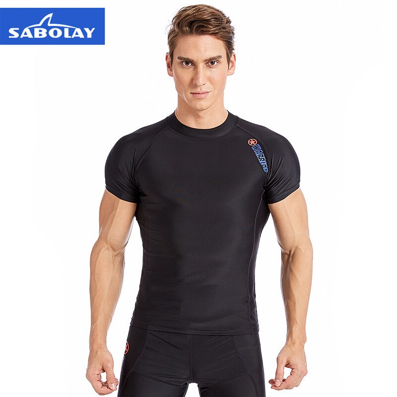 traje de buceo deportivo para exteriores Sabolay, traje de baño dividido de manga corta para hombre, para surf