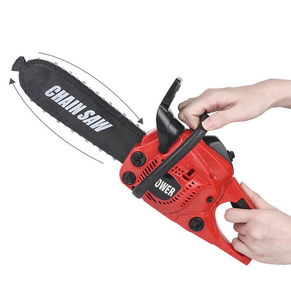Elektrische Kettingzaag Speelgoed Bouw Tool Voor Kids Pretend Play Met Realistische Beweging En Geluiden