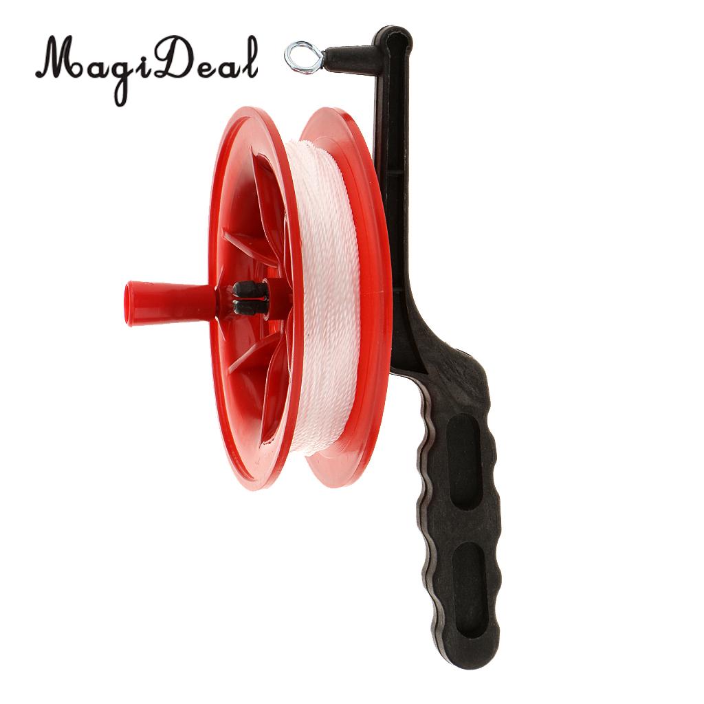 Outdoor Play Red Fire Kite Grip Reel Winder Wiel Handvat Tool W/ Twisted String Voor Kinderen Kids volwassen