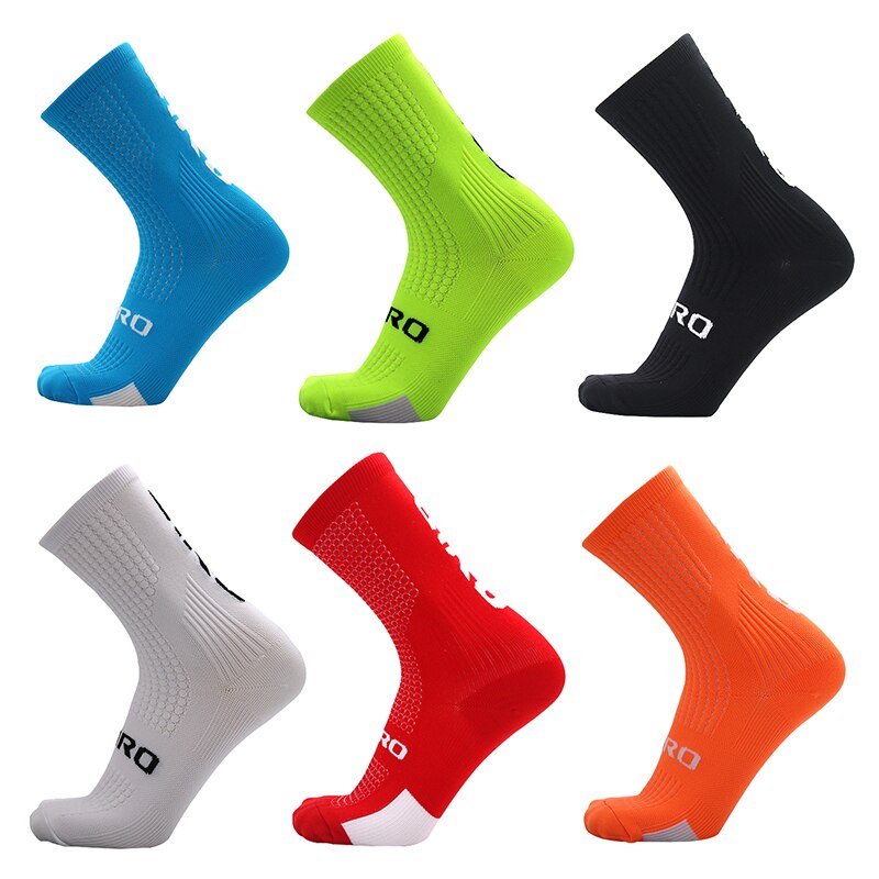 Calcetines profesionales de competición para bicicleta para hombre y mujer de calcetines profesionales para ciclismo y calcetines p: 5  pairs