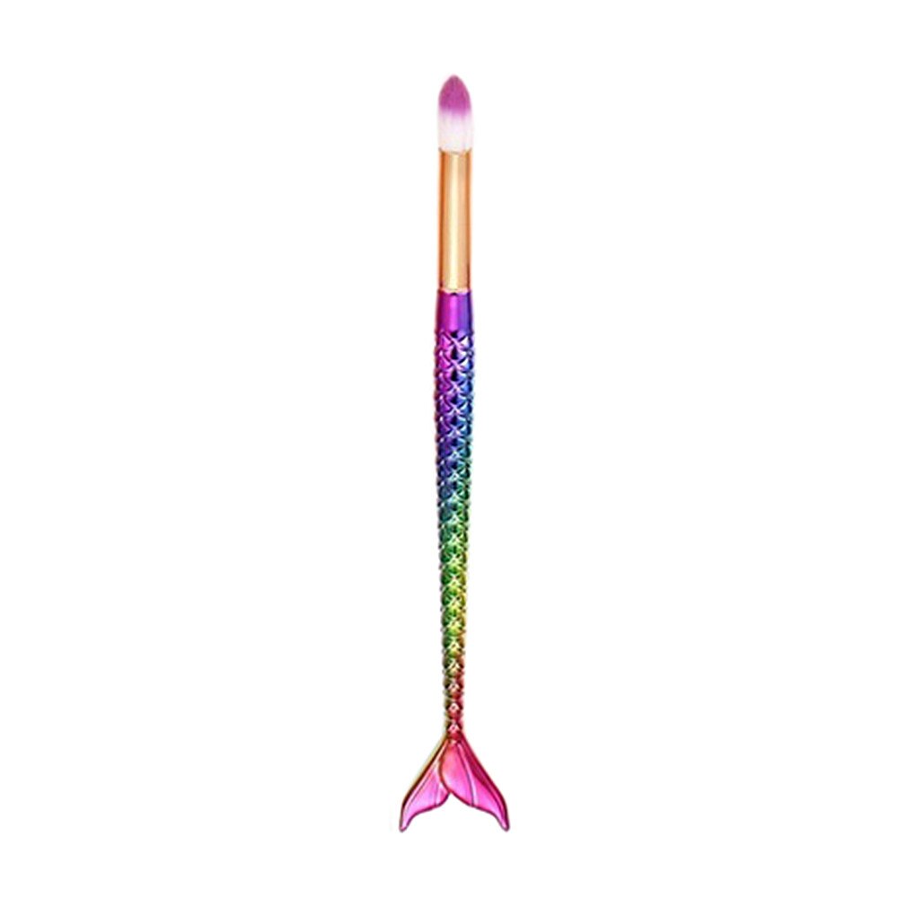 4*4*20 Cm 1 Pcs Fony Make Up Fan Blush Borstels Cosmetische Concealer Mermaid Borstel Maquiagem Borstels tool