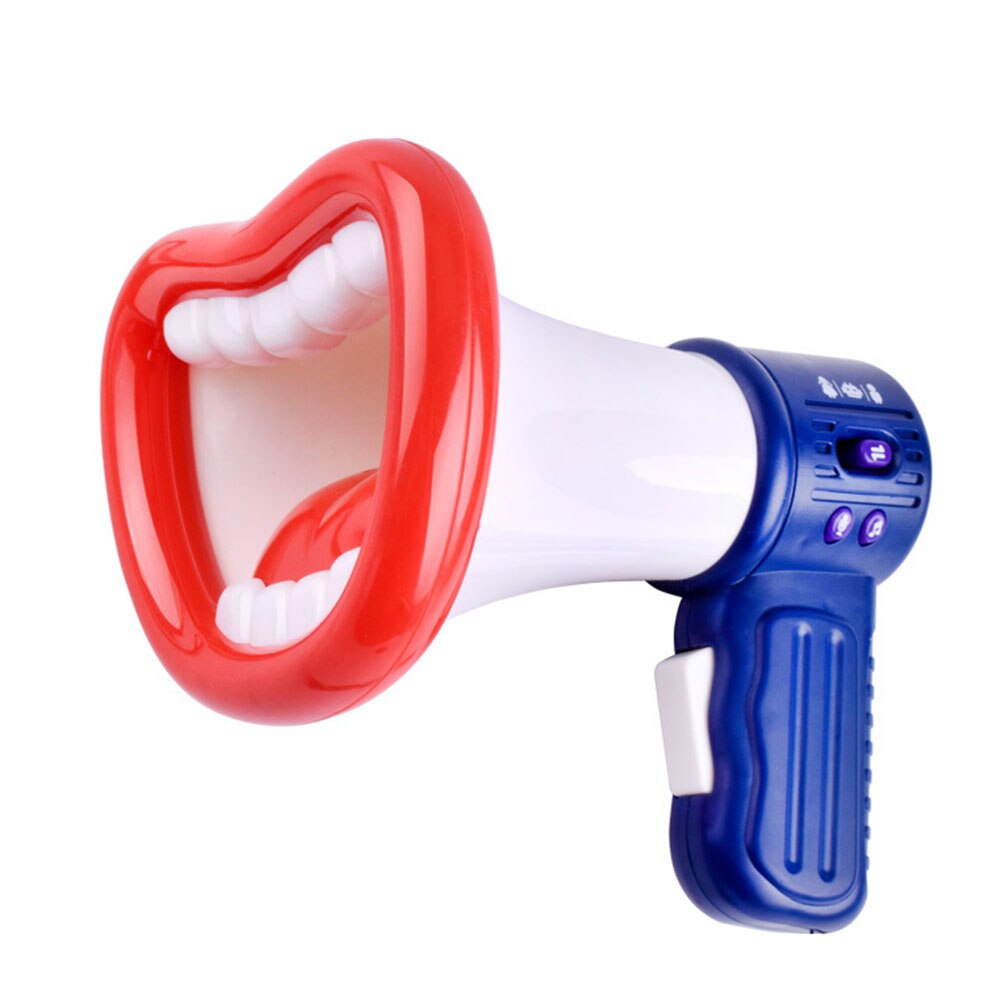 Stor mund sjov megafon optagelse legetøj børn stemmeskifter børn højttaler håndholdt mikrofon vokal legetøj: -en
