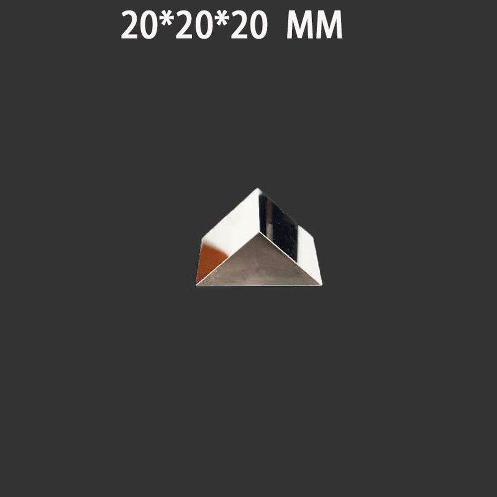 Real Instrument for Optical Lens of Glass Right Angle Prism with Reflective Coating on Two Surfaces