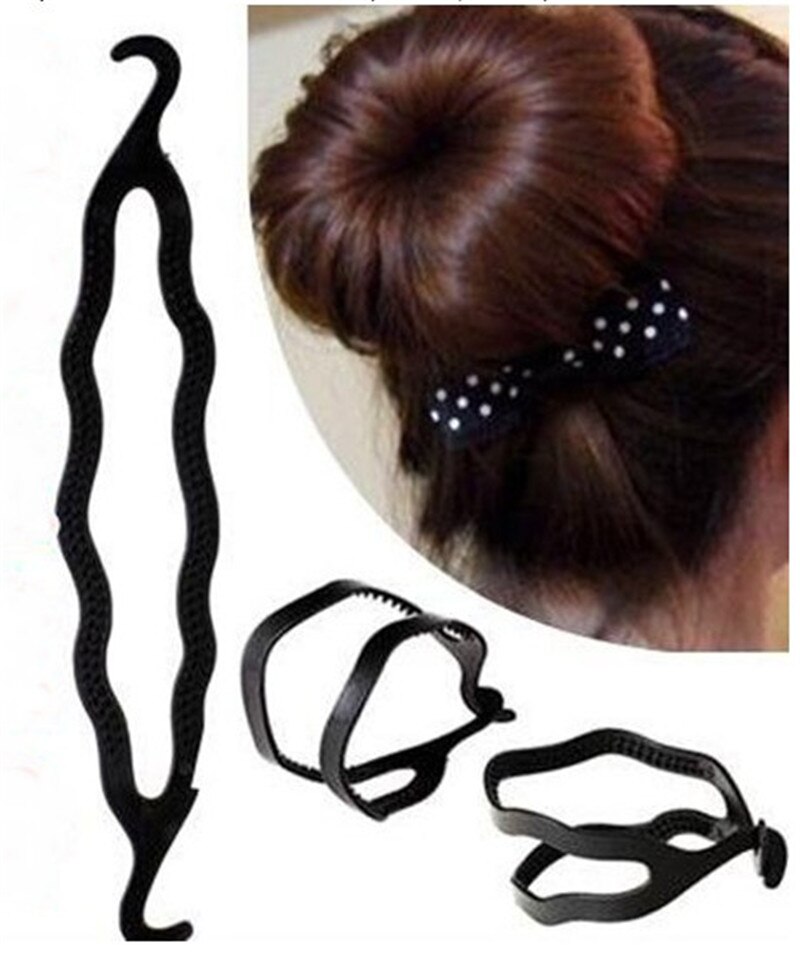 Horquilla mágica trenzada, moño para peinado, horquillas de plástico, accesorios para el cabello, moño de Donut para mujer, herramienta para trenzado de cabello