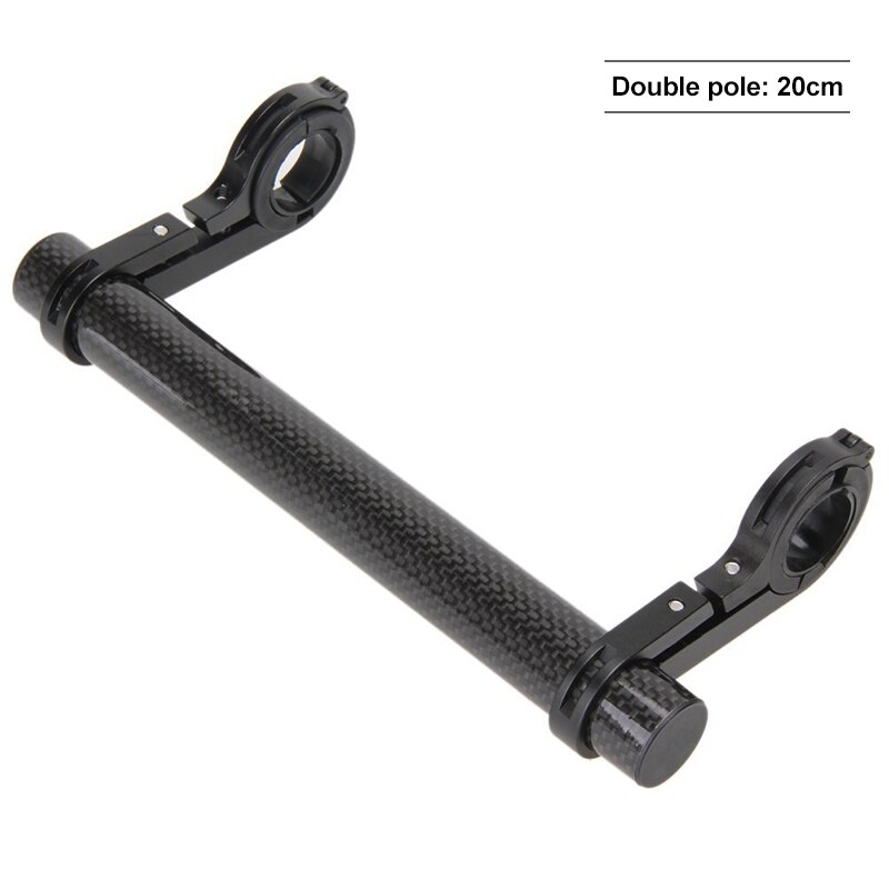 Fiets Stuur Extender, Fiets Stuur Extension Aluminium Mount Houder Dubbele Klem Fiets Beugel Fiets Accessoires: 20cm Carbon tube