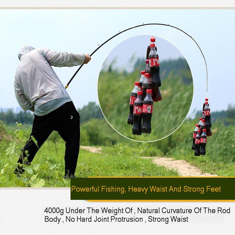 Caña De pescar giratoria Vara De Pesca, caña De pescar De alto carbono En Mer, caña De pescar telescópica Vara, caña telescópica para Pesca De Mar, caña De pescar señuelo