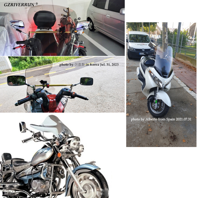Chrom Spiegel Motorrad Zubehör 10mm Universal- Rechteck Elektrische Rolle Cafe Rennfahrer Motor- Kreuzer Zerhacker Seite Rückspiegel