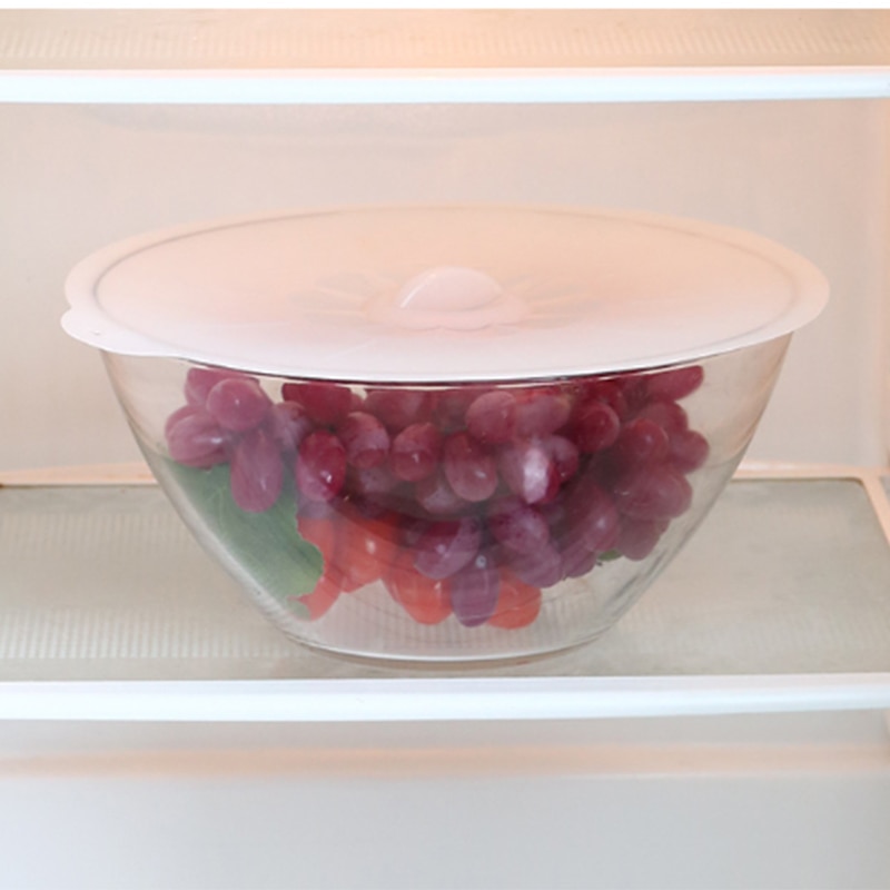 Extra large and large silicone cover kitchen reusable food storage covers suction silicone lids seal for pots and pans