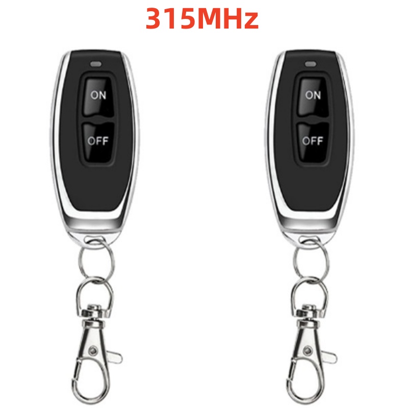 Wireless RF Remote Control Transmitter 433/315MHz with 2 Buttons for Garage Door Opener Home Automation Universal Remote