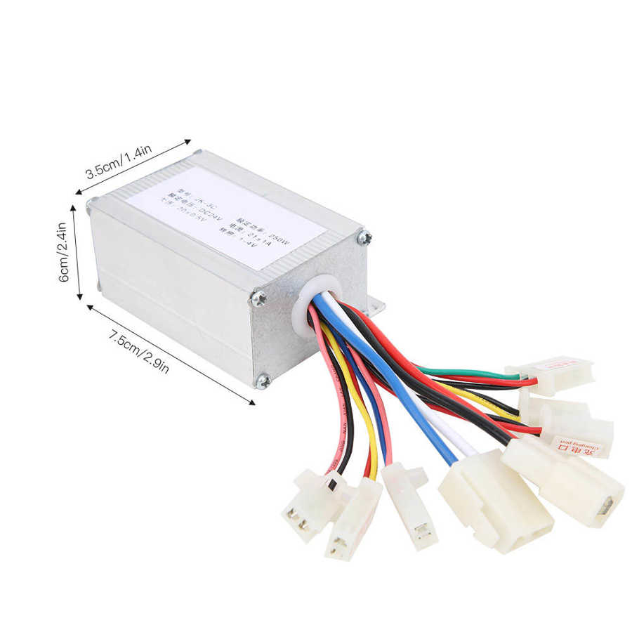 24V 250W Elektrische Fahrrad Rolle Motor- Regler Bausatz Elektrische Schloss EU Ladegerät 100 ‑ 240V