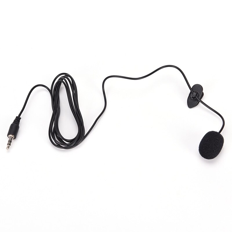 1pcs stile fresco mini 3.5mm a mani libere mic microfono clip on lavalier risvolto per pc del computer portatile nero