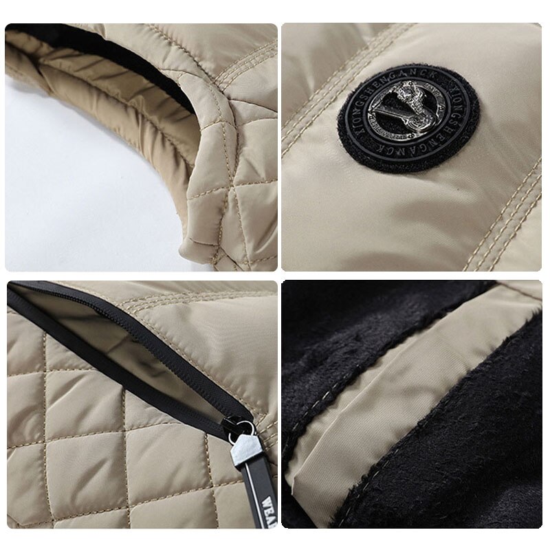 Lusumily tyk varm vest dame ærmeløs jakke kvinde vinter solid slim vest dame vindtæt varm headset vest