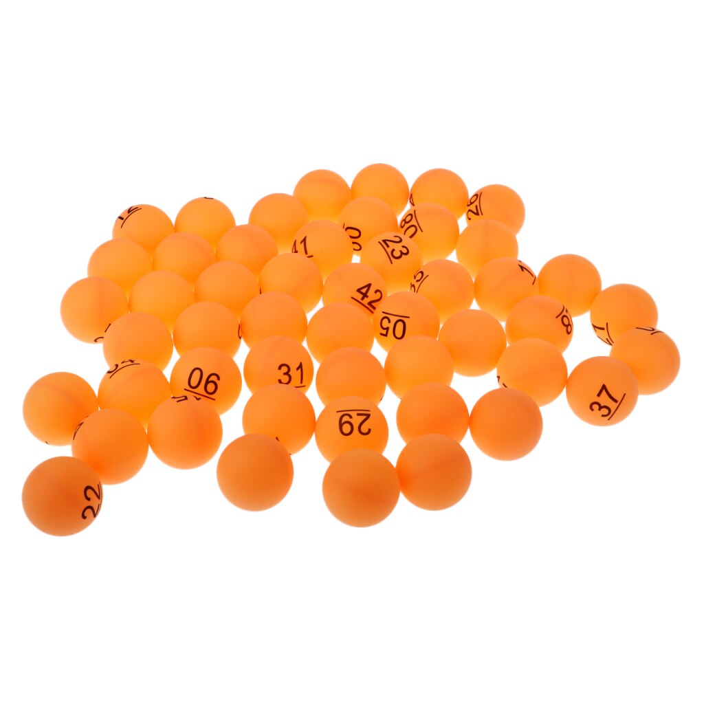 50 Pack 40mm White Table Tennis Balls, Advanced Training Lucky Dip