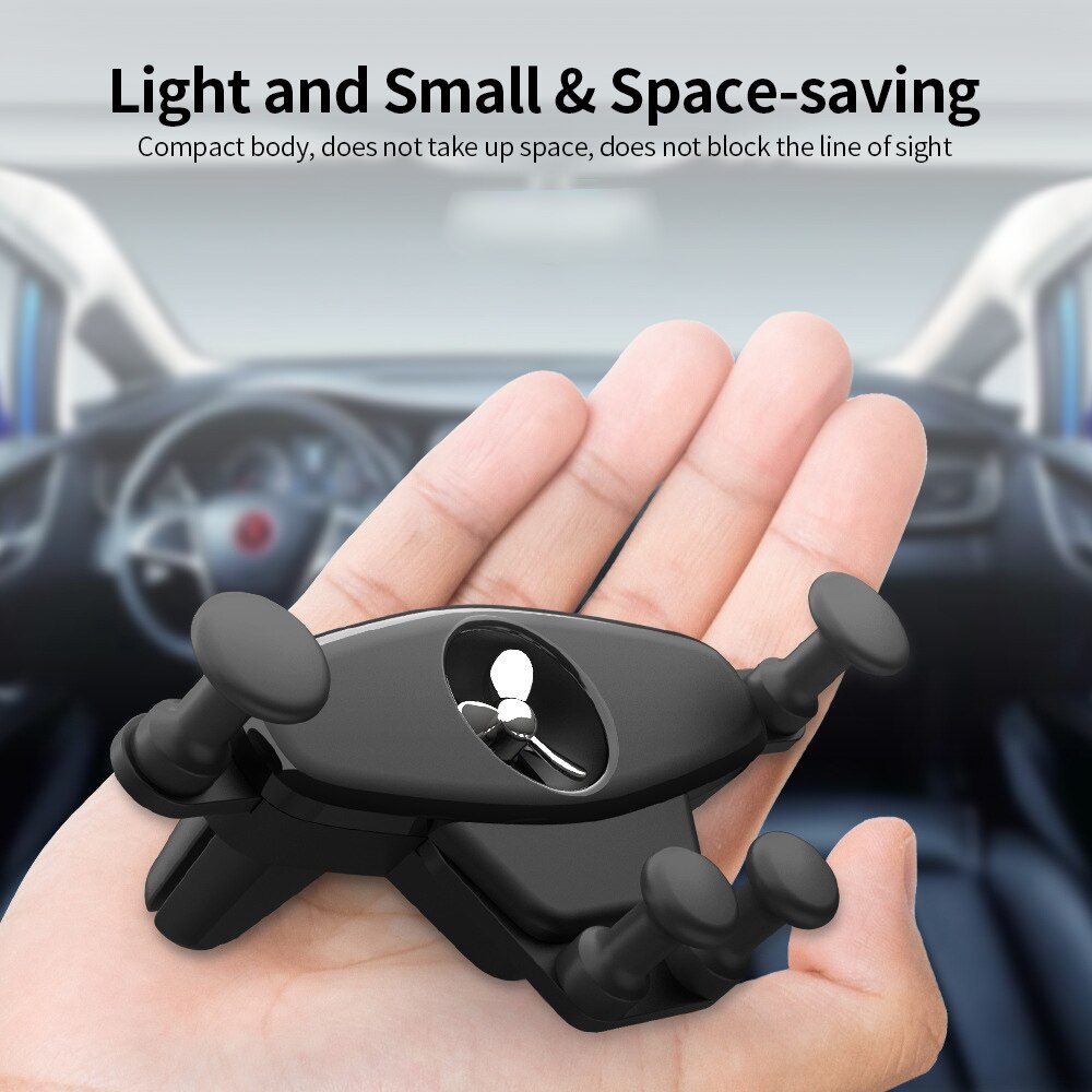 Car Mount Holder For Mobile Phone Stent with Propeller Rotation Aromatherapy Universal Phone Holder for Various Phone Sizes