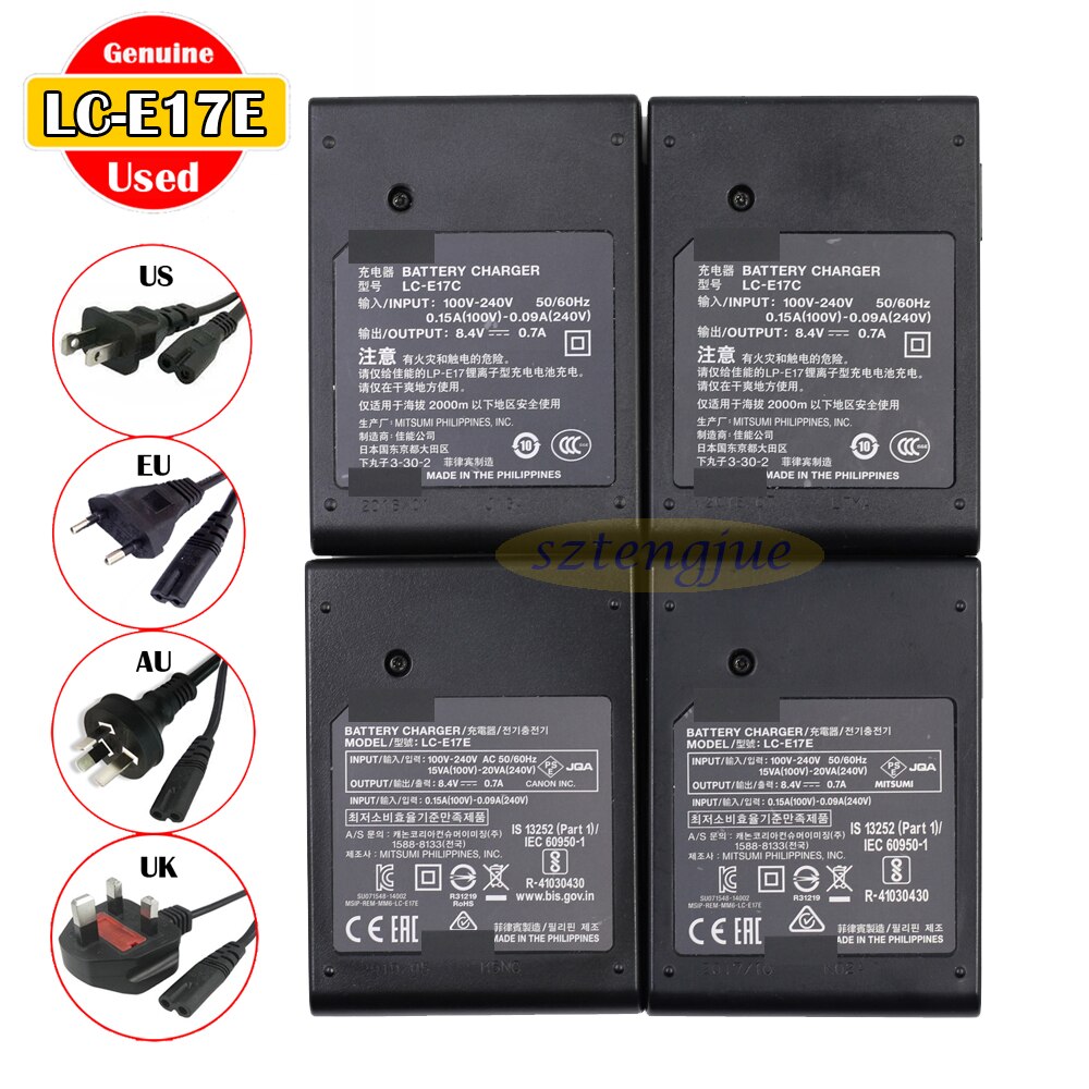 Käytetty aito lc -e17e laturi canon eos 750d 760d rp  m3 m5 m6 m6ii 200d 200 dii 850d t6s t6i t7i sl2 sl3 x8i 8000d 77d lp -e17