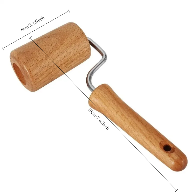 1PC Rolling Pin Pastry and Pizza Baker Roller Wooden Baking Crush Nuts Crackers Cookies Kitchen Utensils: Chocolate