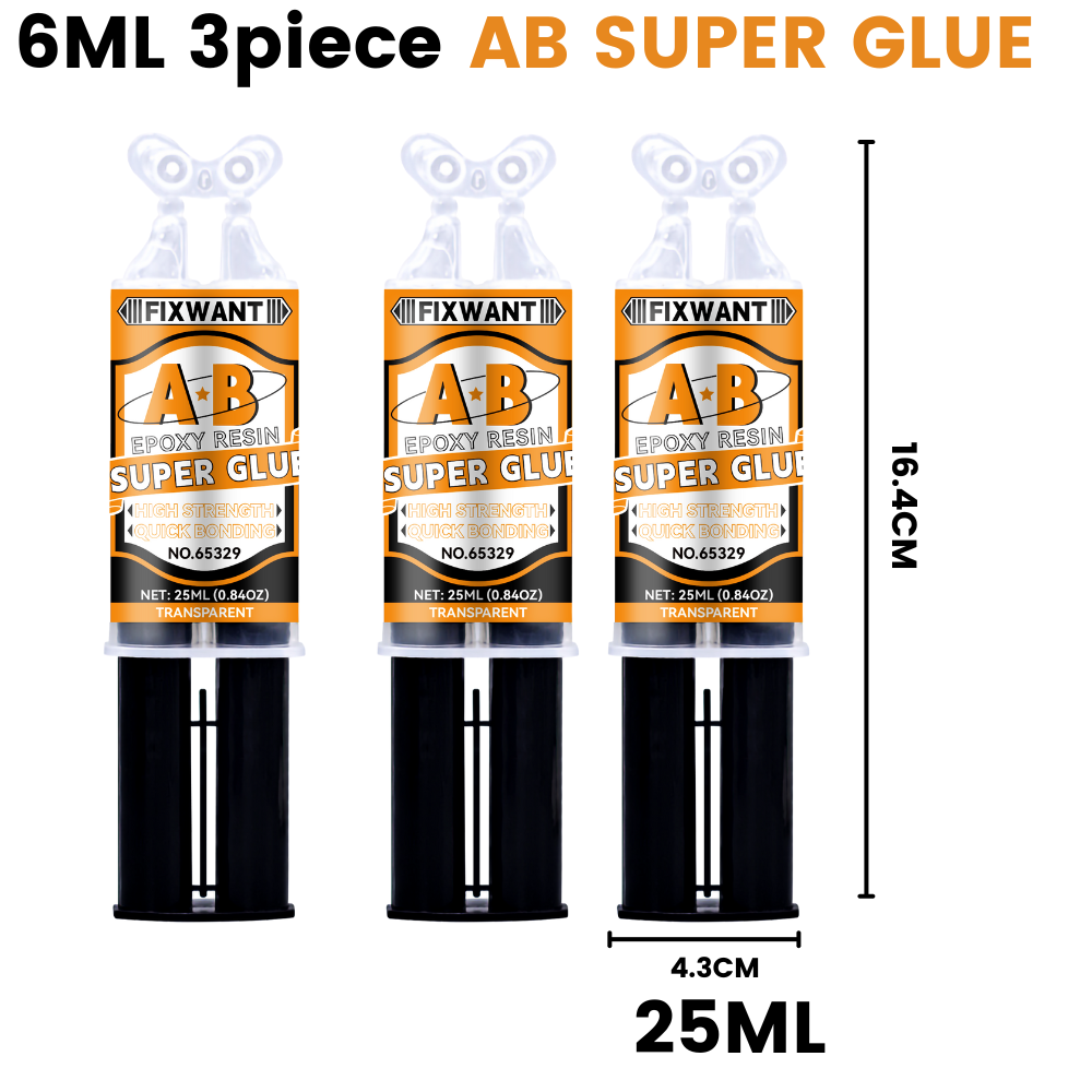 Epoxidharz-AB-Kleber, extrem starker, wasserfester Kleber für Metall, Keramik, Glas – hitze- und chemikalienbeständig für robuste Reparaturen: Orange