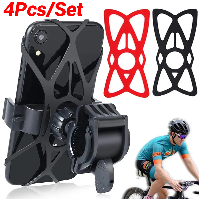 Motorfiets Fiets Telefoon Houder Elastische Siliconen X Web Grip Telefoon Mount Band Elastische Rubber Fietsen Navigatie Telefoon Vaste Band