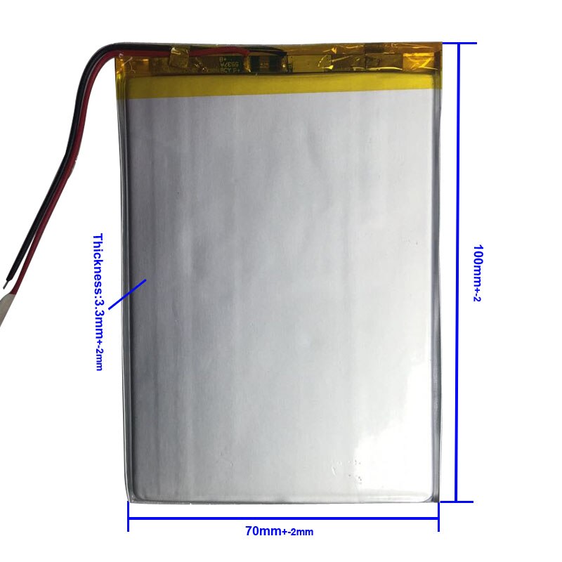 3.7V 3500 Mah 3570100 Lithium Polymeer Li-Po Li Ion Oplaadbare Batterij Lipo Cellen Voor Pos Pda Tachograaf speaker Notebook