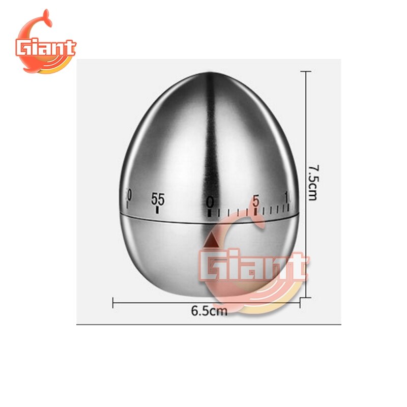 Cooking Timer Kitchen Mechanical Egg Timer 60 Minutes 1 Hour Student Timing Baking Cooking Reminder Management Countdown: Type Egg