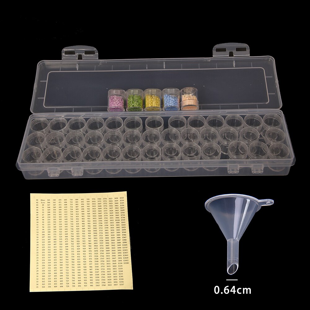 Boîte de rangement pour peinture diamant, 39 flacons, récipients pour perles, accessoires, broderie, pierre, mosaïque, pratique