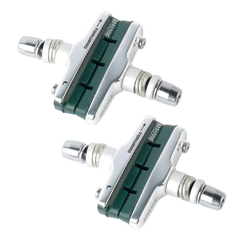 Baradine Ceramics Rims V-Brake Blocks BMX Folding Bicycle Brak Pad Linear Pull Friction Wheel Brake Replaceable Compound Inserts: 470CV-4 Silver 2P