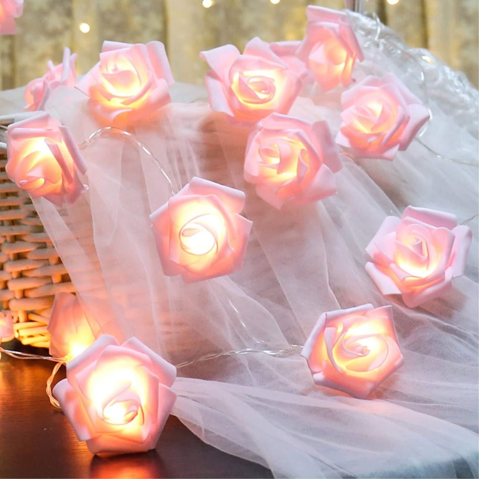 1.5M Bloem Led Lichtslingers Wit/Roze/Rood Rose LED Fairy 10 Lichten Guirlande Licht bruiloft Verjaardagsfeestje Gunsten Supply