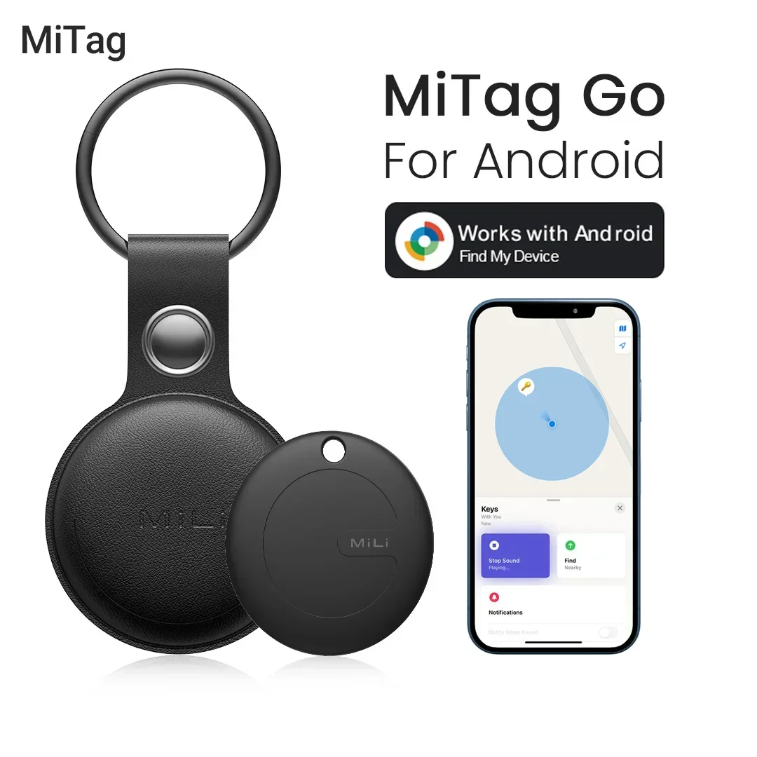 MiLi Smart Tracker Mitag Anti-Lost Device Elderly Kids Finder Bluetooth Locator Mobile Key Pet For Android Google Find My Device
