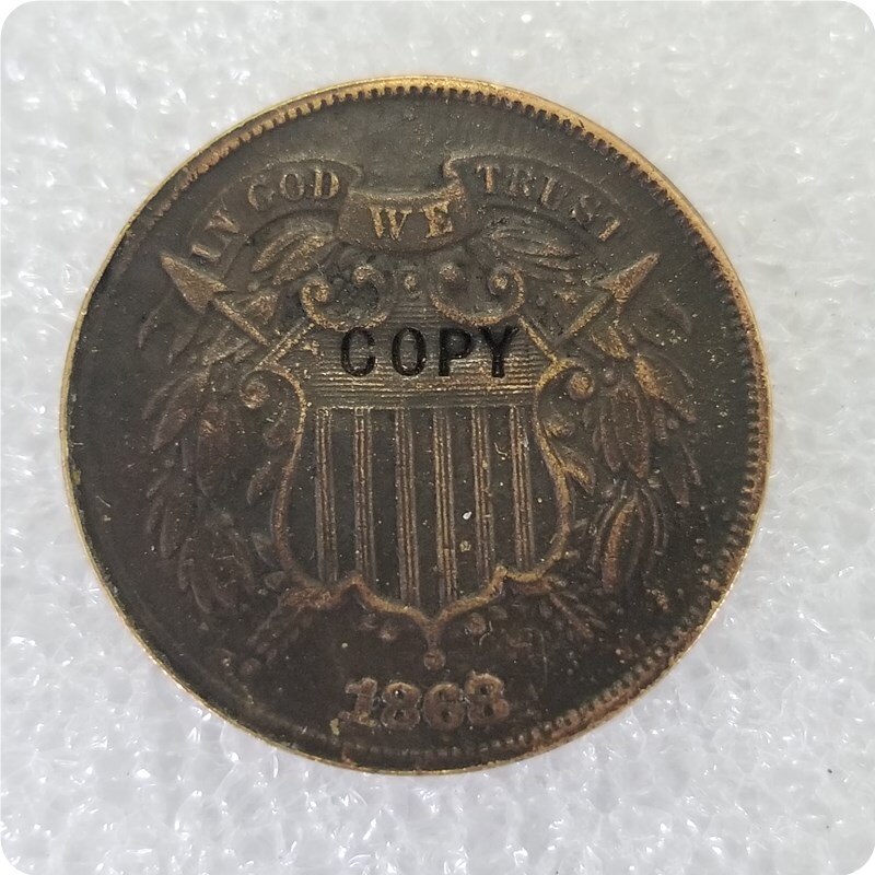 USA 1864-1873 Two Cents COPY COIN: 1868