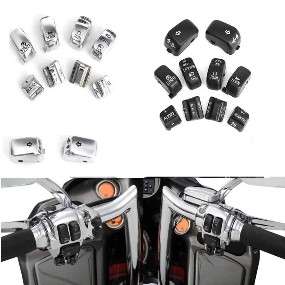 Geschikt Voor Motorrijder Controle Button Switch Cover Cap Is Geschikt Voor Harley Davidson Grote Glide Knop Klep