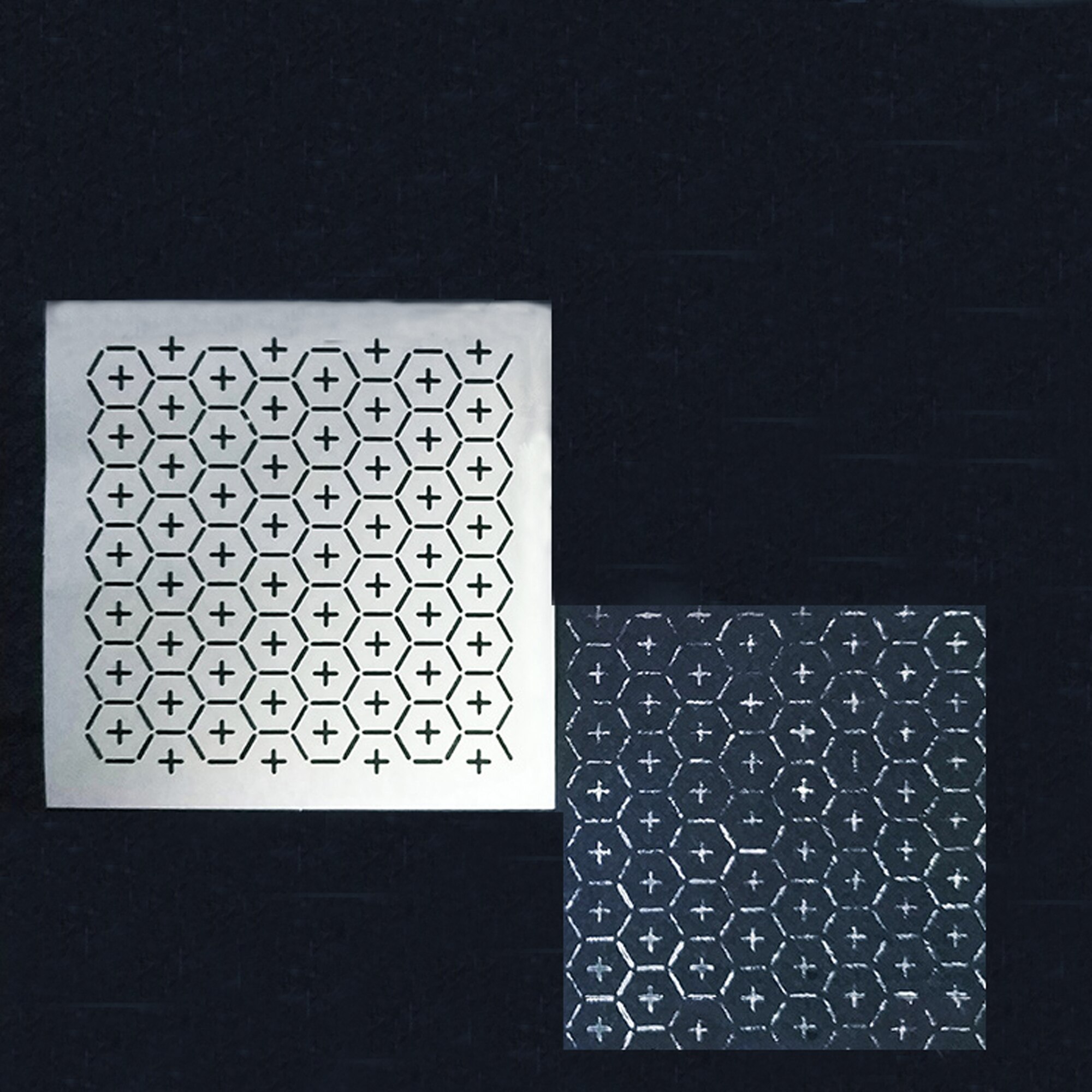 Sashiko Stencil,Sashiko Embroidery Pattern,Quilting Stencil,4" Diameter,9 Pattern Options