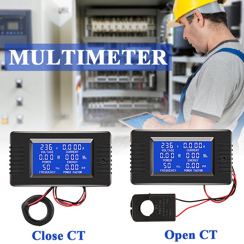 PZEM-022 AC Digital Anzeige Multimeter Energie Monitor Voltmeter Amperemeter Wattmeter Frequenz Meter Faktor Meter Digital-Multimeter