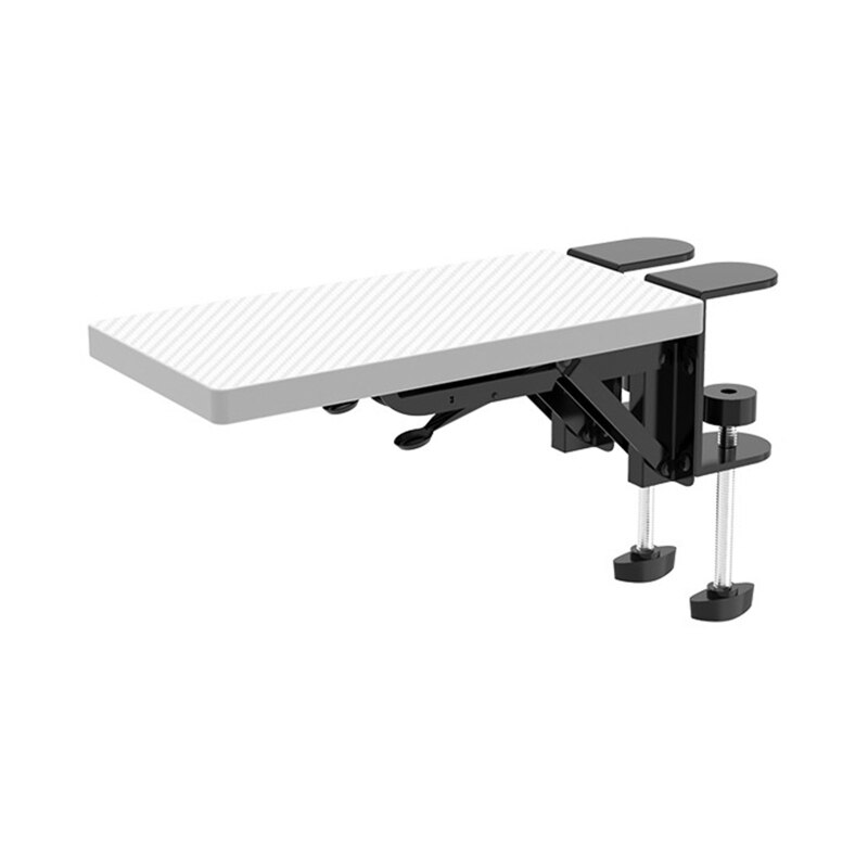 Vouwen Computer Arm Houder Voor Thuis Bureau Hand Rust Ergonomische Gat Gratis: White
