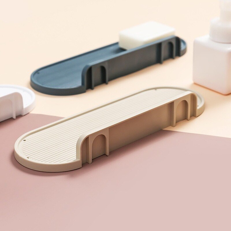 Multifunction Bathroom Storage Shelves Punch-Free Wall Mounted Heavy Load Toilets Storage Racks Plastic Shelf Kitchen Organizer