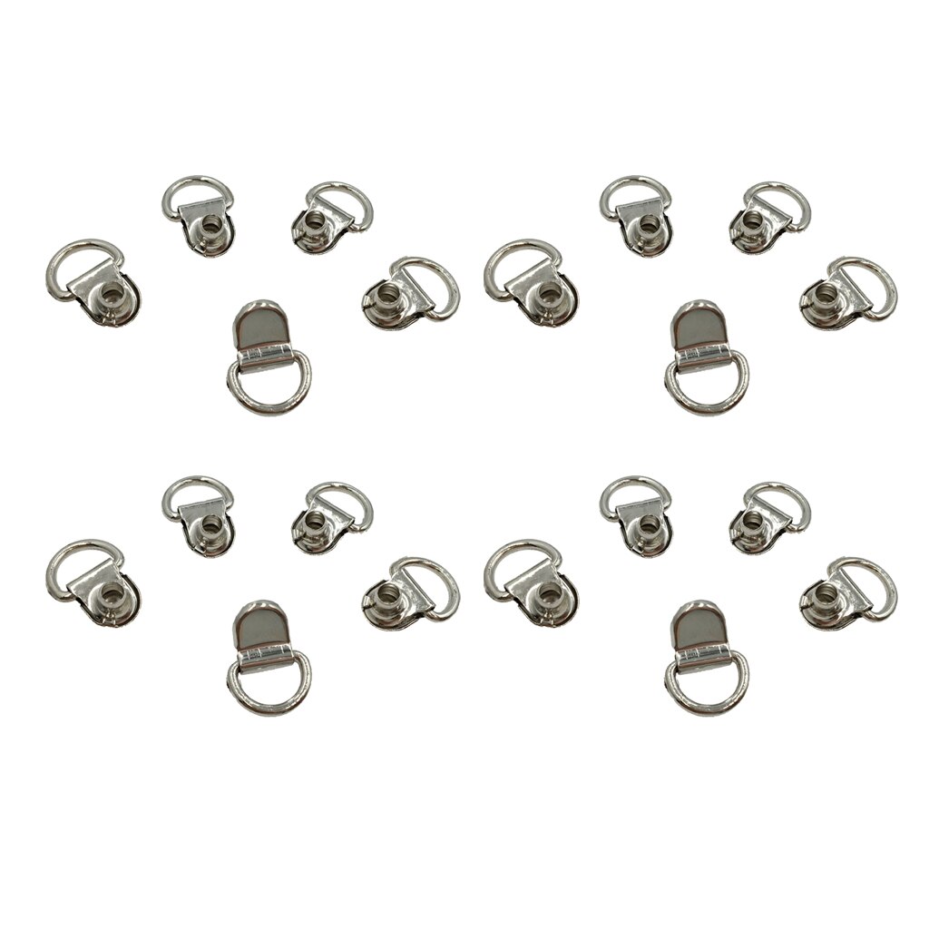 20pcs Boot Lace Hooks For Camp Hike Climbing Repair Leather Shoes