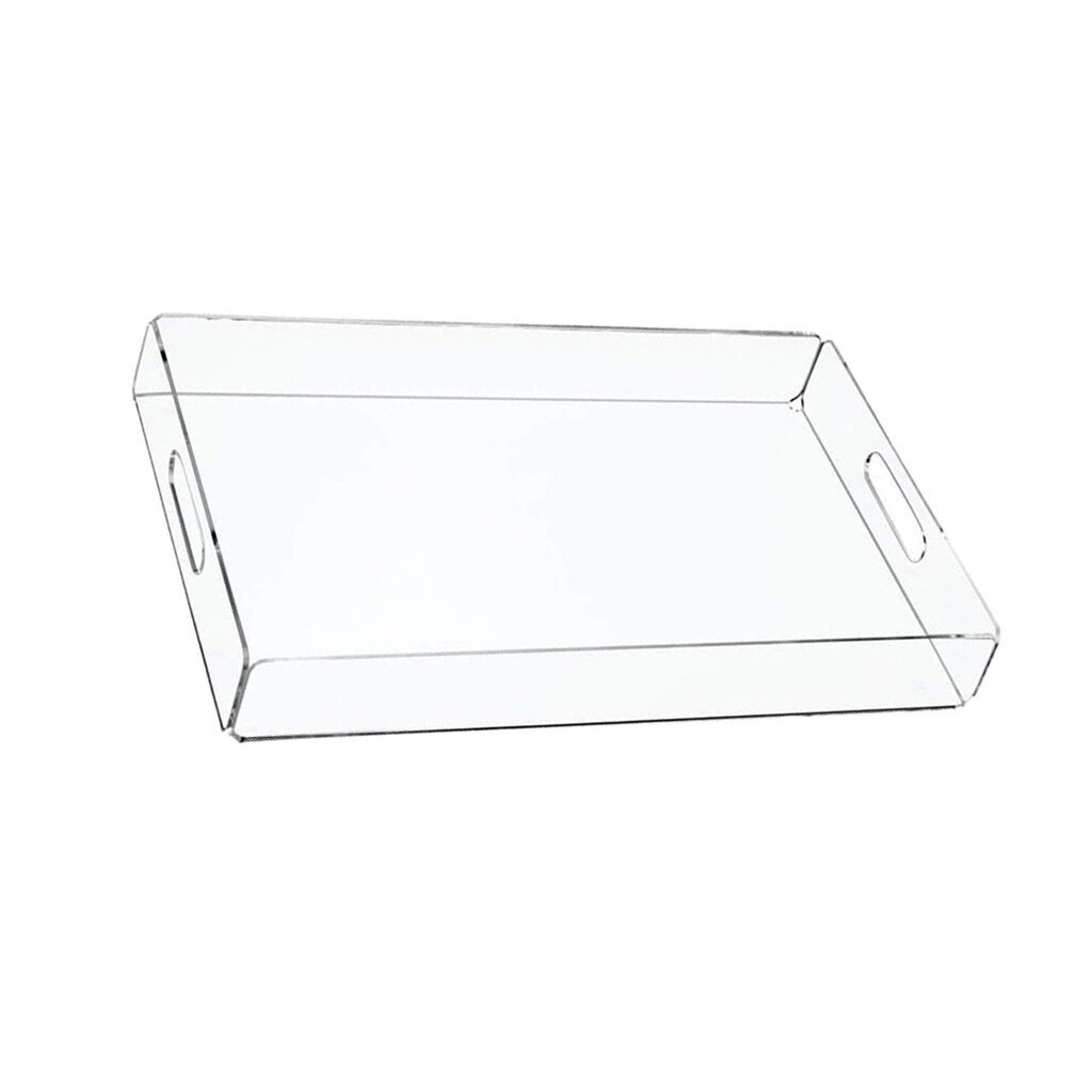 Acryl Display Lade Plaat Ontbijt Sieraden Glas Make Organizer Tray