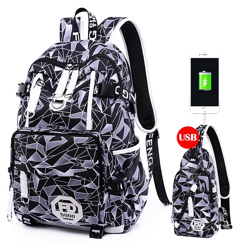 Mochila para portátil de 15,6 pulgadas con puerto de carga USB para mujer, mochila para estudiantes y estudiantes, mochila para niños mochila