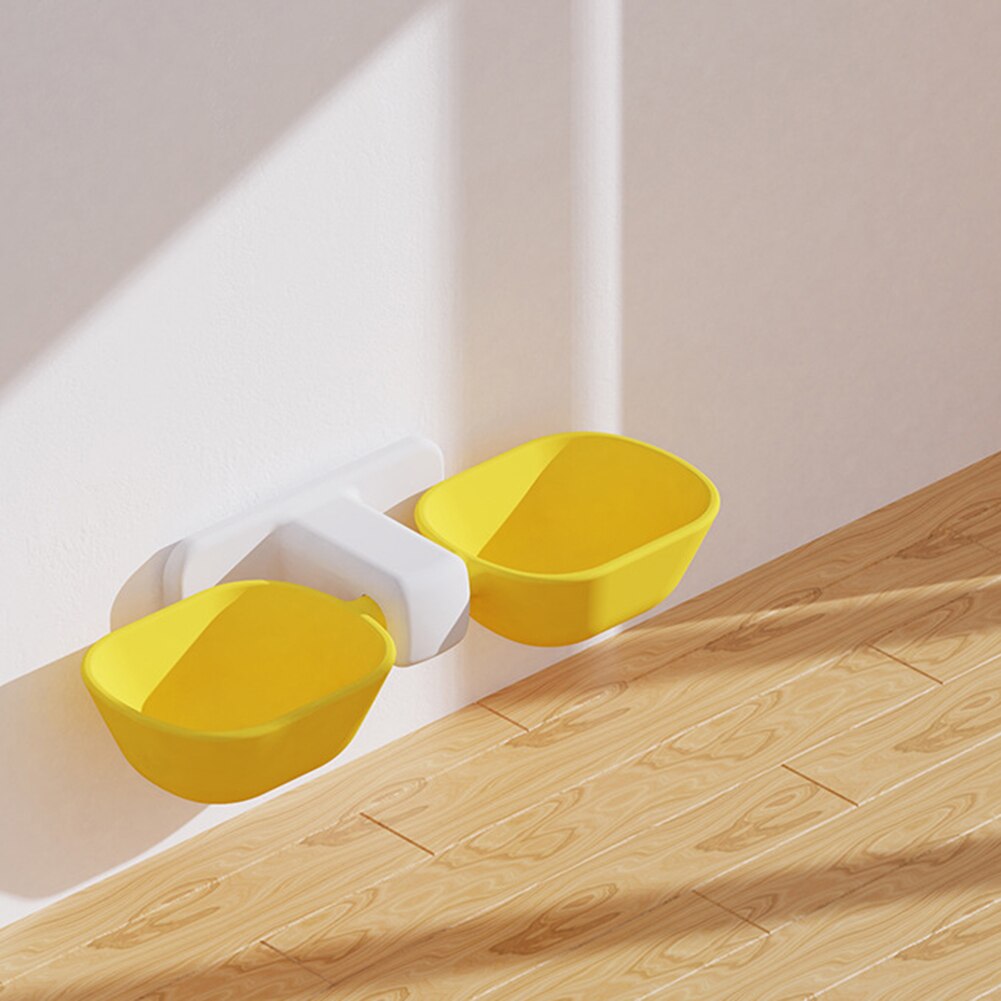 Cat Dog Bowl Pet Food Water Bowl Wall Mounted Cat Feeding Water Double Bowl Container Dog Feeder Pet Supplies