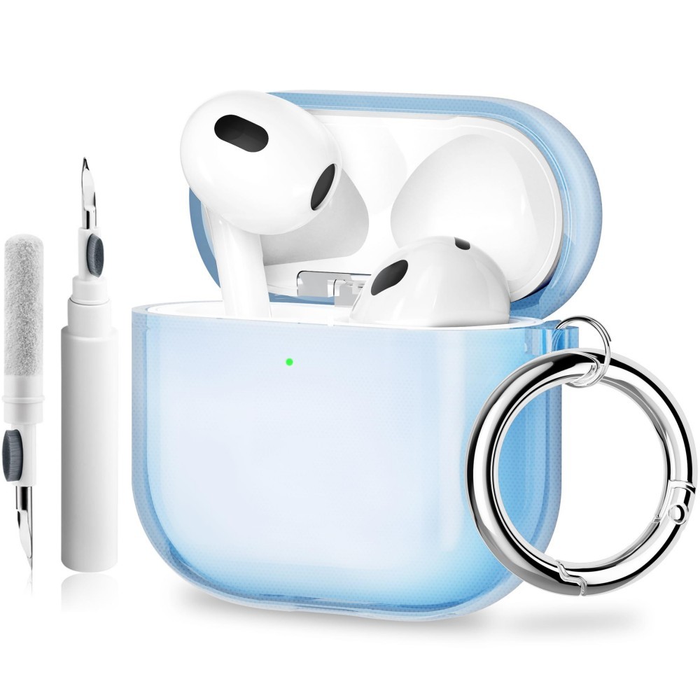 Etui til airpods 4 med magsafe magnetisk automatisk lås med telefonstativ beskyttelsesdeksel med rengjøringssett etui til airpods 4: Khaki