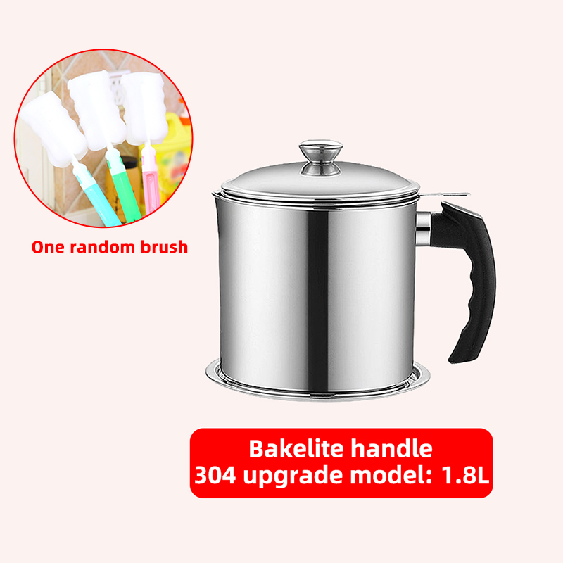 Japanse frituurpan met een thermometer en een deksel Frituurpan 304 roestvrijstalen keuken Tempura olie koekenpan Friteuse: WHITE