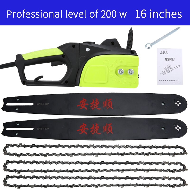 Chainsaw logging saw household electric chain saw multifunctional chain saw automatic fuel injection high power woodworking elec: Professionalpackage4