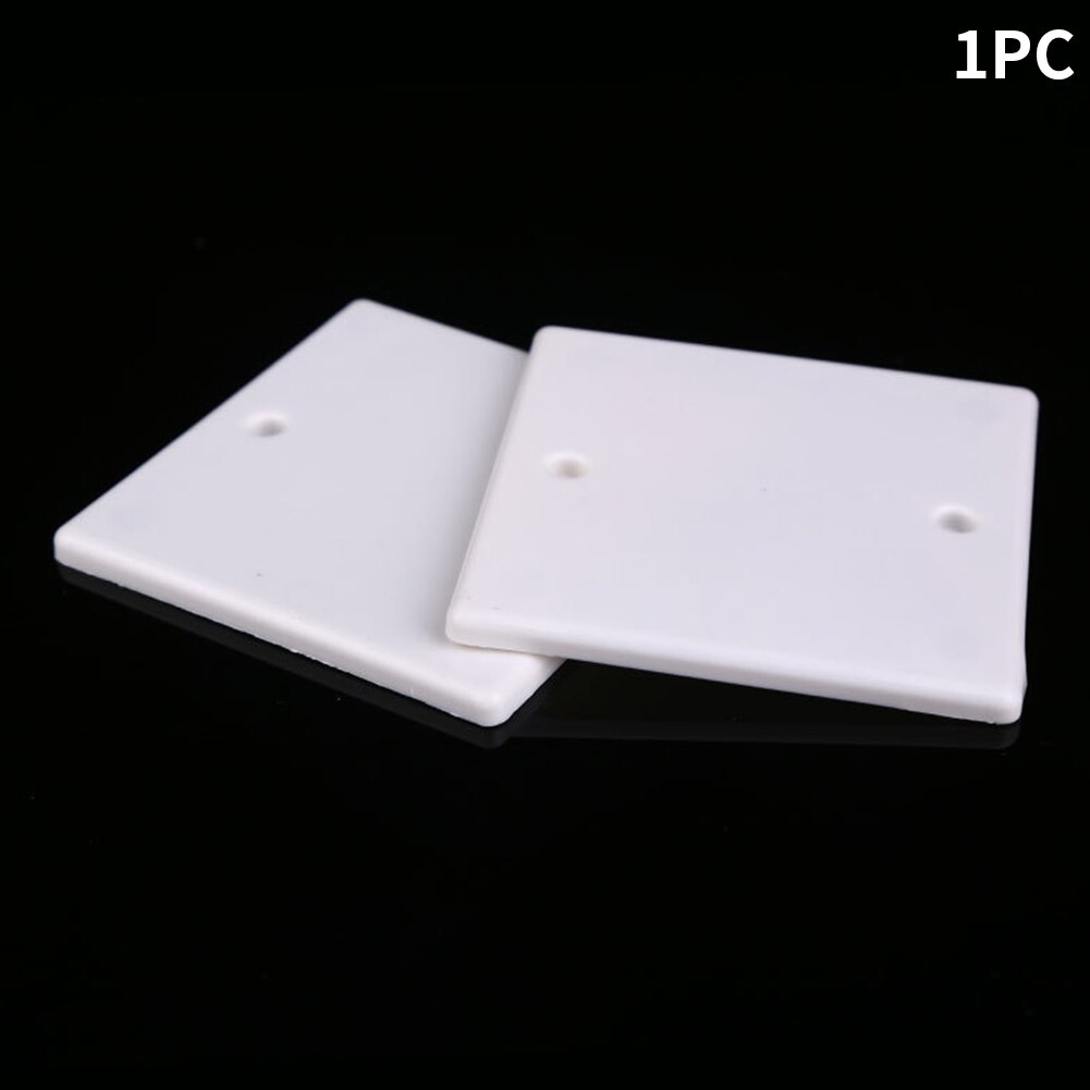 86 Type Single Heat Resistant Outlet Plate Home Durable Light Whiteboard Easy Install Electric Switch Blank Wall Socket Cover