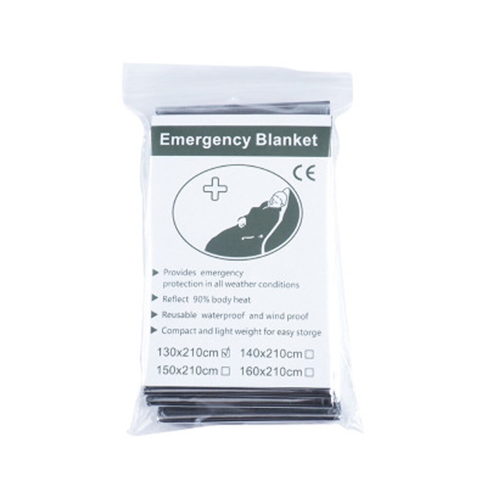 10 stks/partij Camping Water Proof Emergency Survival Rescue Deken Besparen Folie Thermische Ehbo Thermische Isolatie Mylar Deken