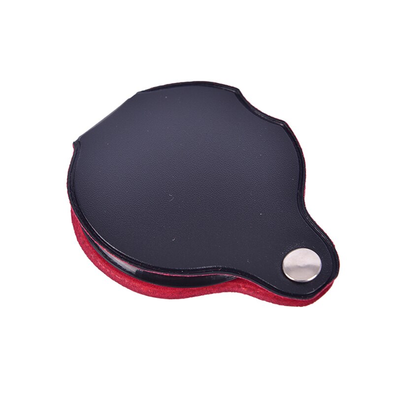 Portable Handheld Magnifier 8X Leather Magnifier Reading Monocle Jewelry Glasses Pocket Magnifying Glass
